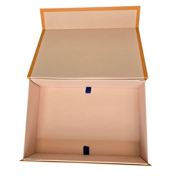 Authentic Louis Vuitton Luxury Orange Blue Empty Box 10.75"x 7.25"x3.125" & Bag - Picture 5 of 15